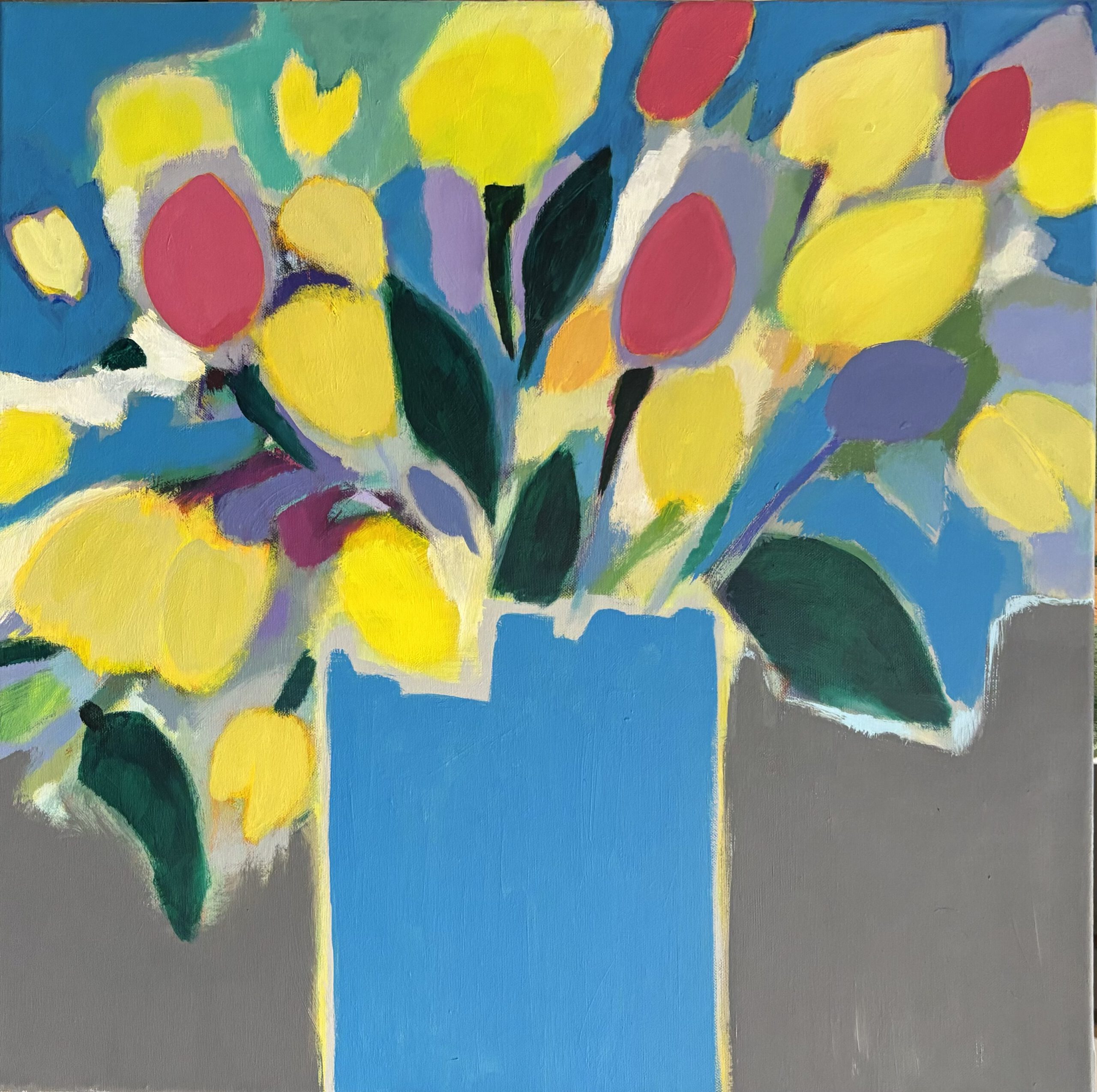 Frühlingstrauch, 60x60, 2022, 750.-€